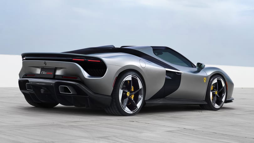 The HC25 is a one-off, rebodied V8 Ferrari F8 Spider