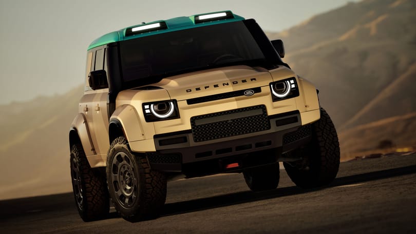 Land Rover’s building a limited-edition, road-legal V8 Defender Dakar