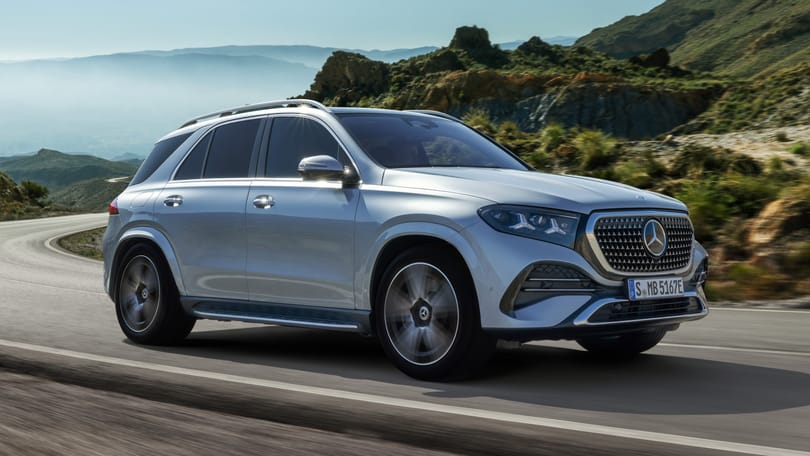 The updated Mercedes GLE features many, many stars